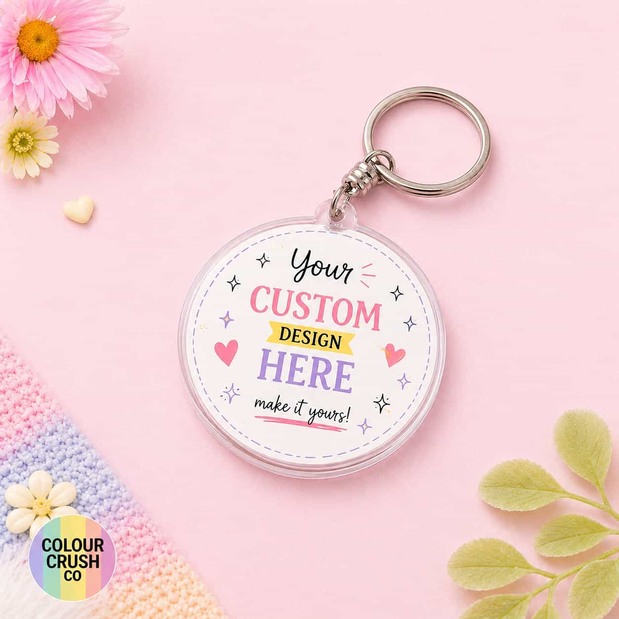 Round Shaped Keychain