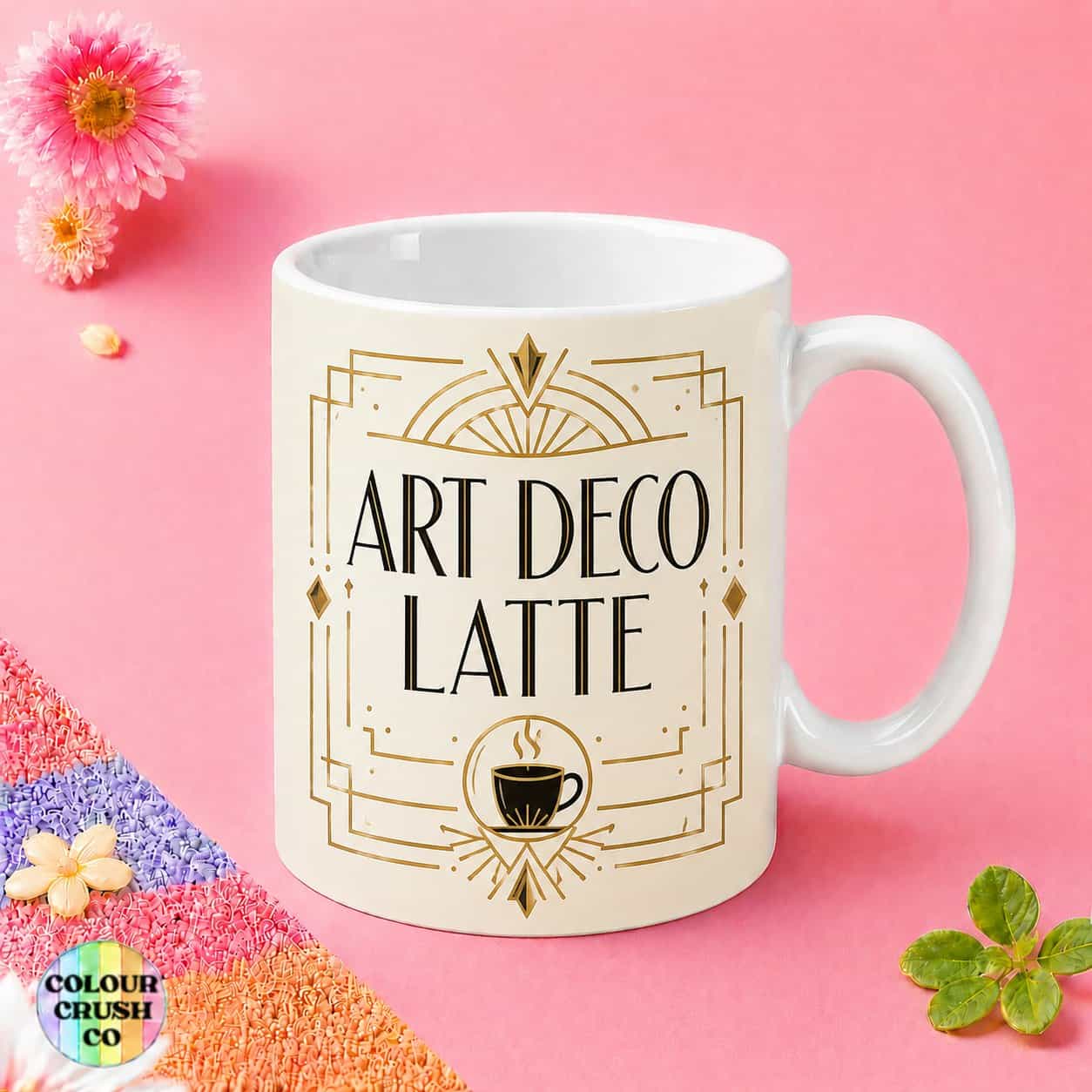 Art Deco Latte Mug