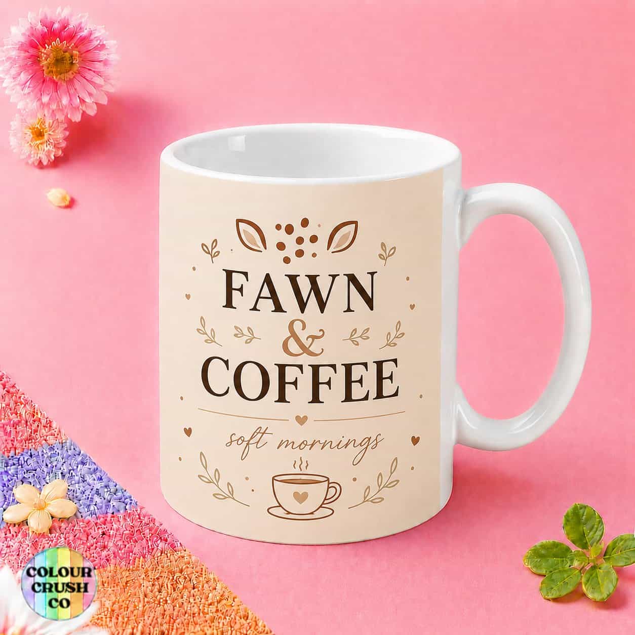 Fawn & Coffee Mug
