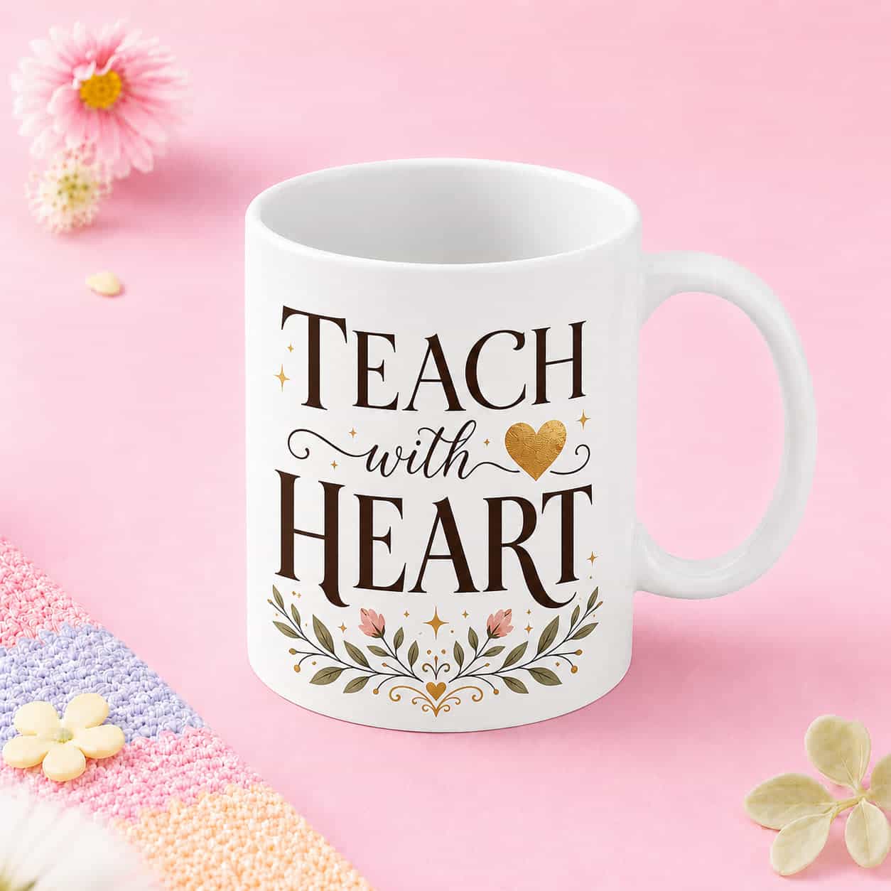 Teach With Heart Mug
