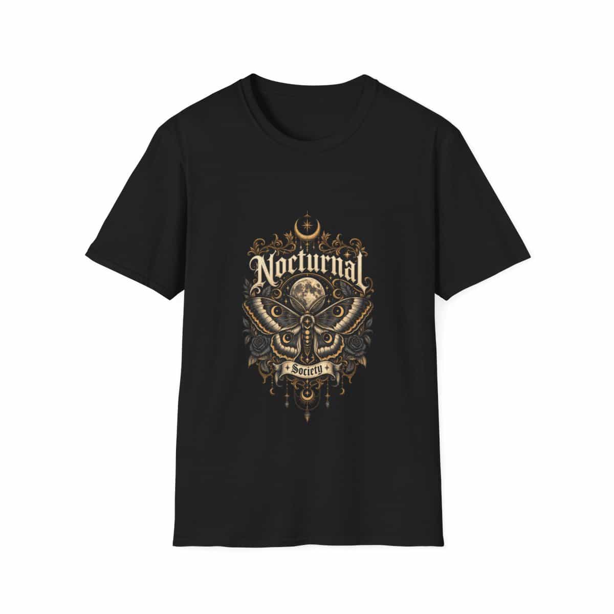 Nocturnal Moth Society Emblem T-Shirt - Black