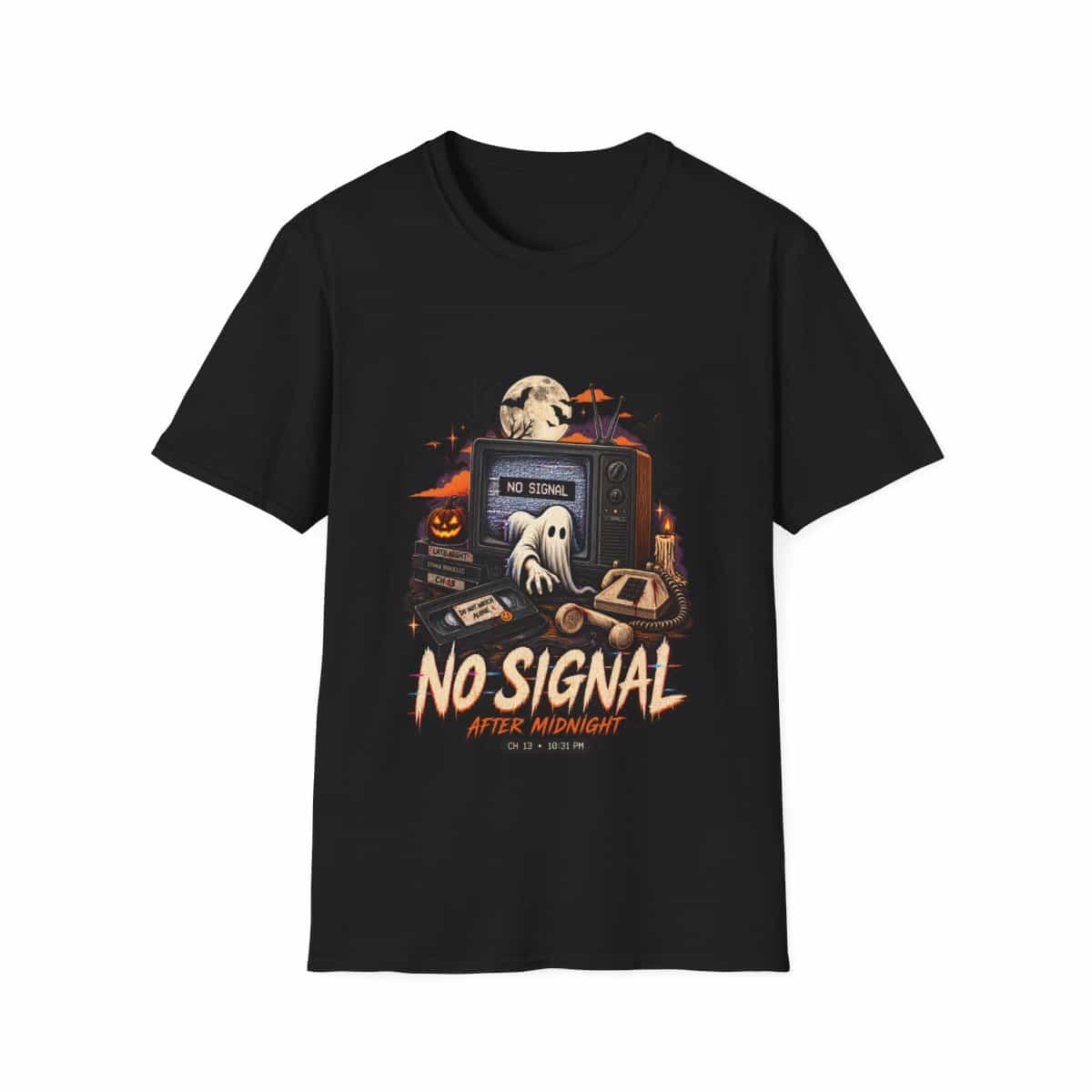 No Signal After Midnight T-Shirt - Black