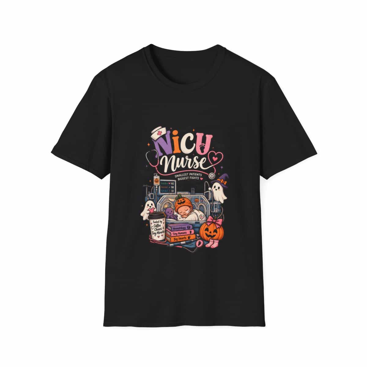 NICU Nurse T-Shirt - Black