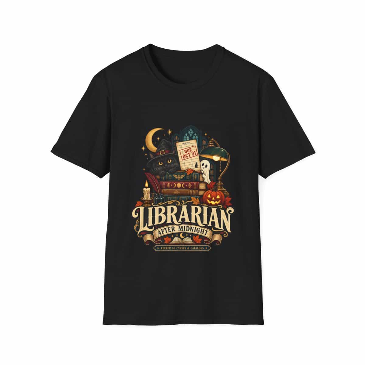 Librarian After Midnight T-Shirt - Black