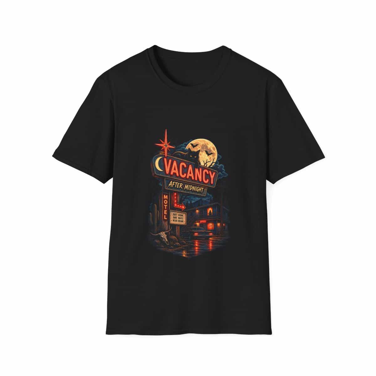 Vacancy After Midnight T-Shirt - Black