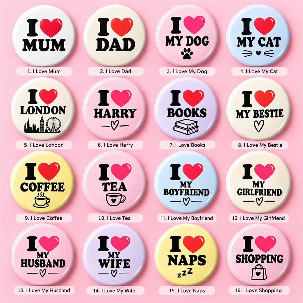 I Love Badge