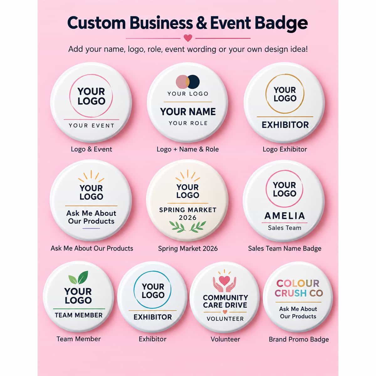Custom Business & Event Badge