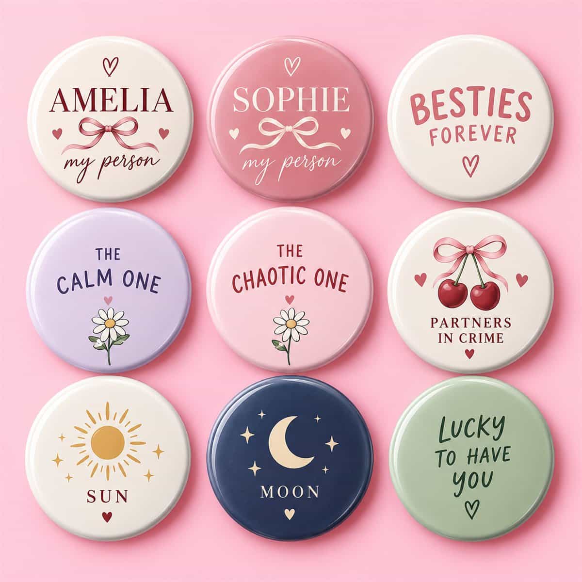 Personalized Best Friend Badge