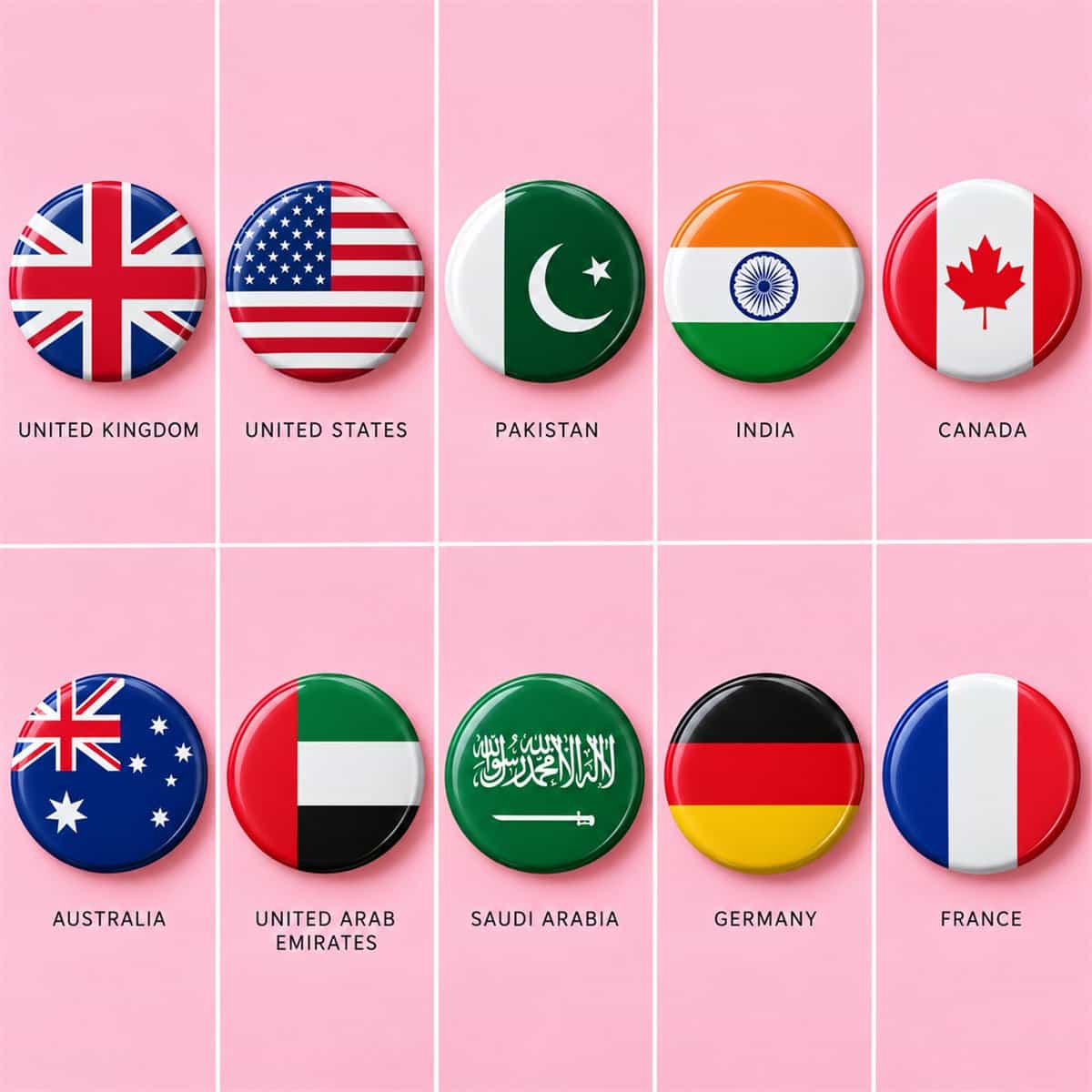 Country Flag Badge