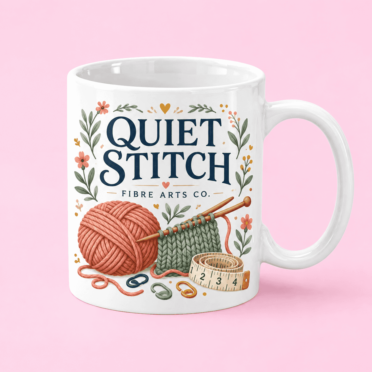 Quiet Stitch Fibre Arts Mug