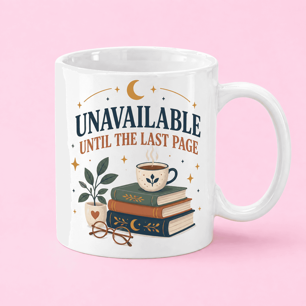 Unavailable Until the Last Page Mug