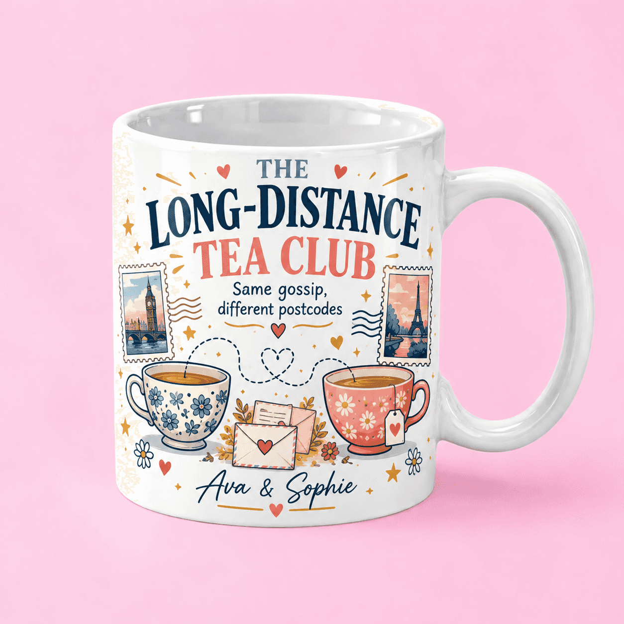 Personalized Long-Distance Tea Club Mug