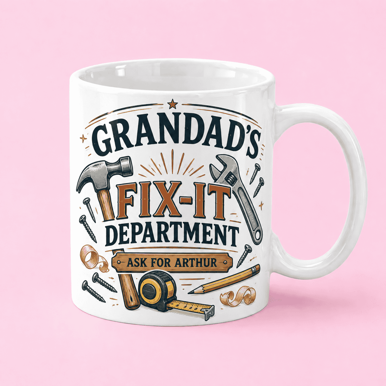Personalized Grandad Fix-It Mug