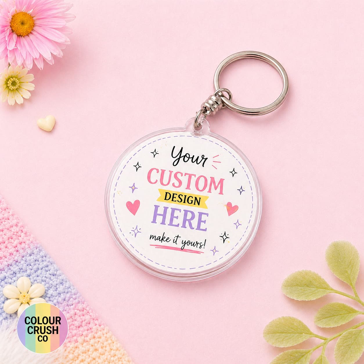 Round Shaped Keychain image 1