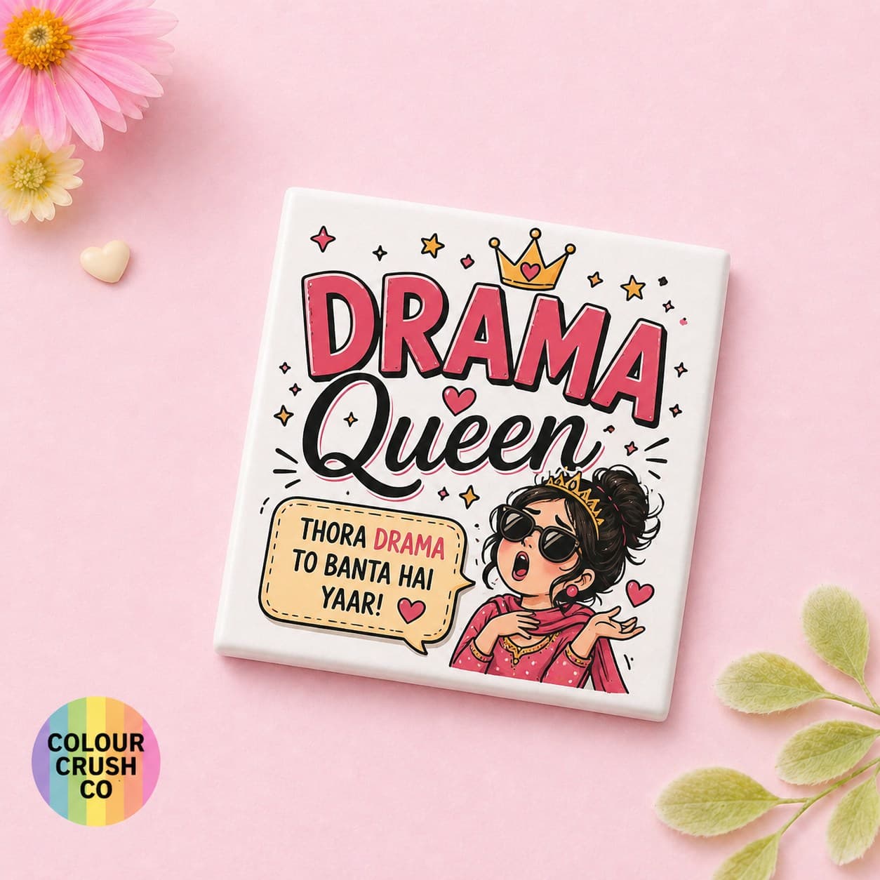 Drama Queen Fridge Magnet image 1