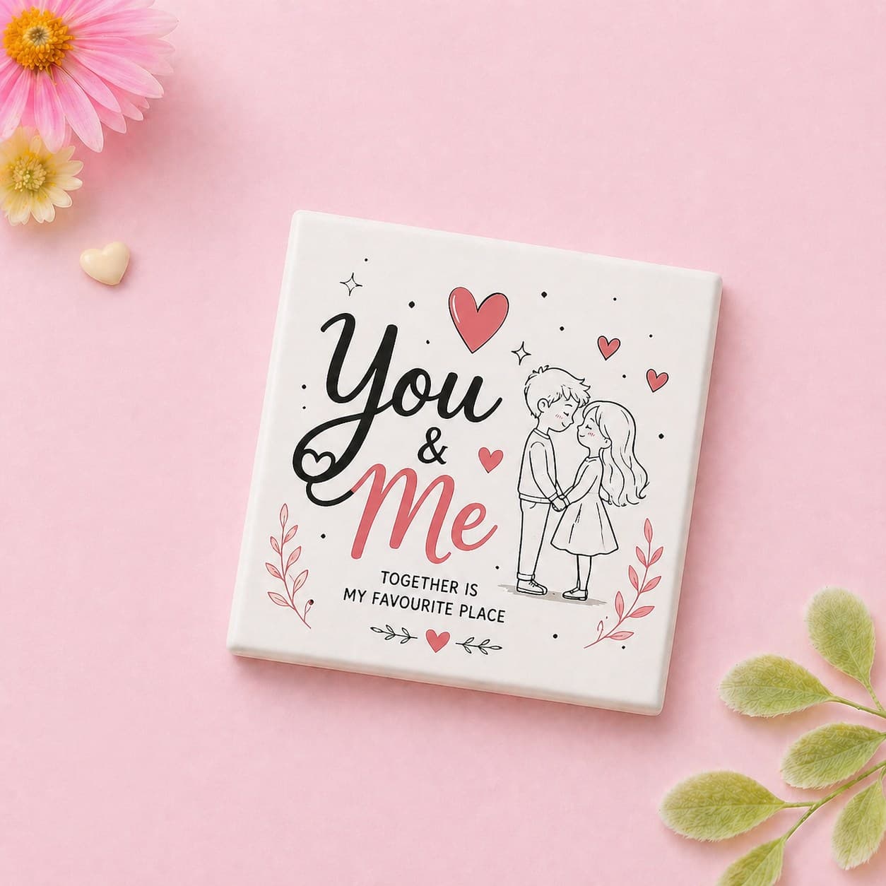 You and Me Fridge Magnet image 1
