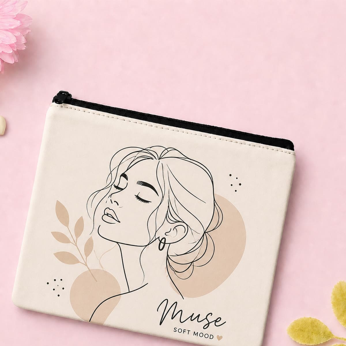 Muse Soft Mood Line Art Pouch image 1