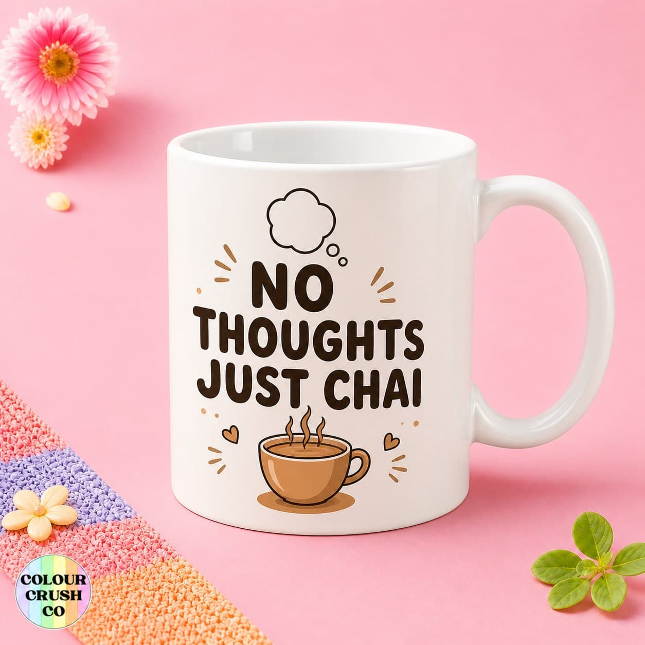 No Thoughts Just Chai Mug image 1