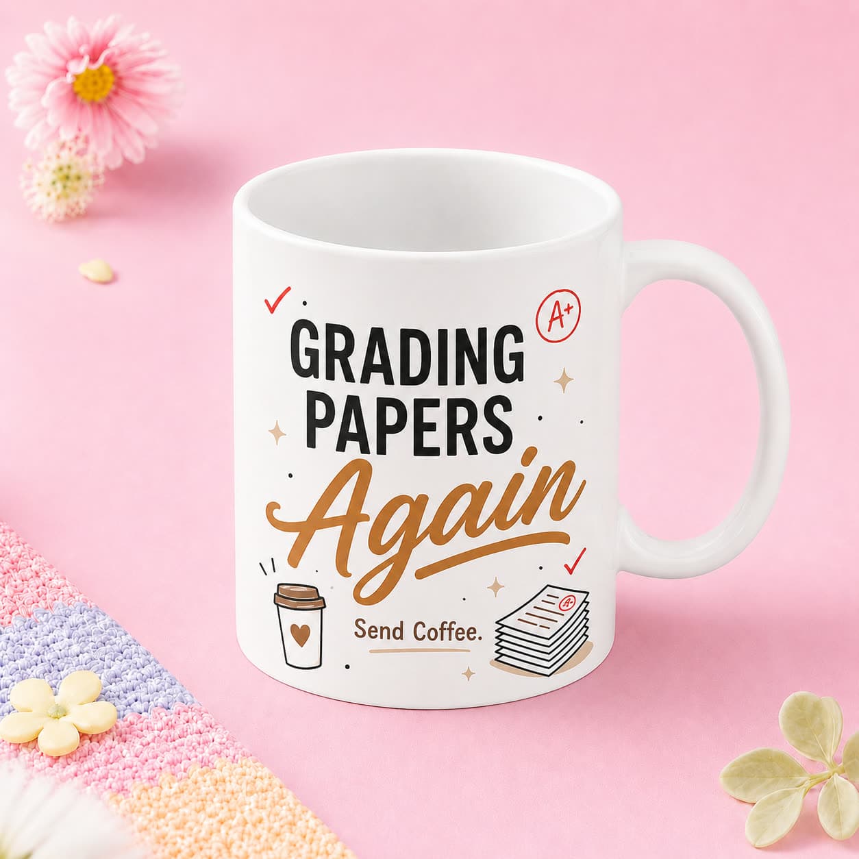 Grading Papers Again Mug image 1