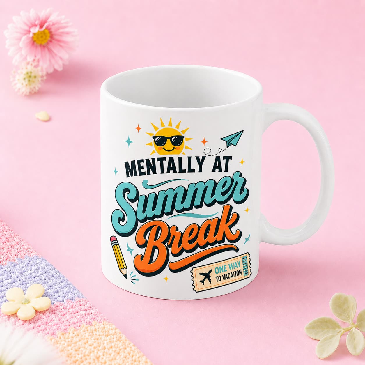 Mentally At Summer Break Mug image 1