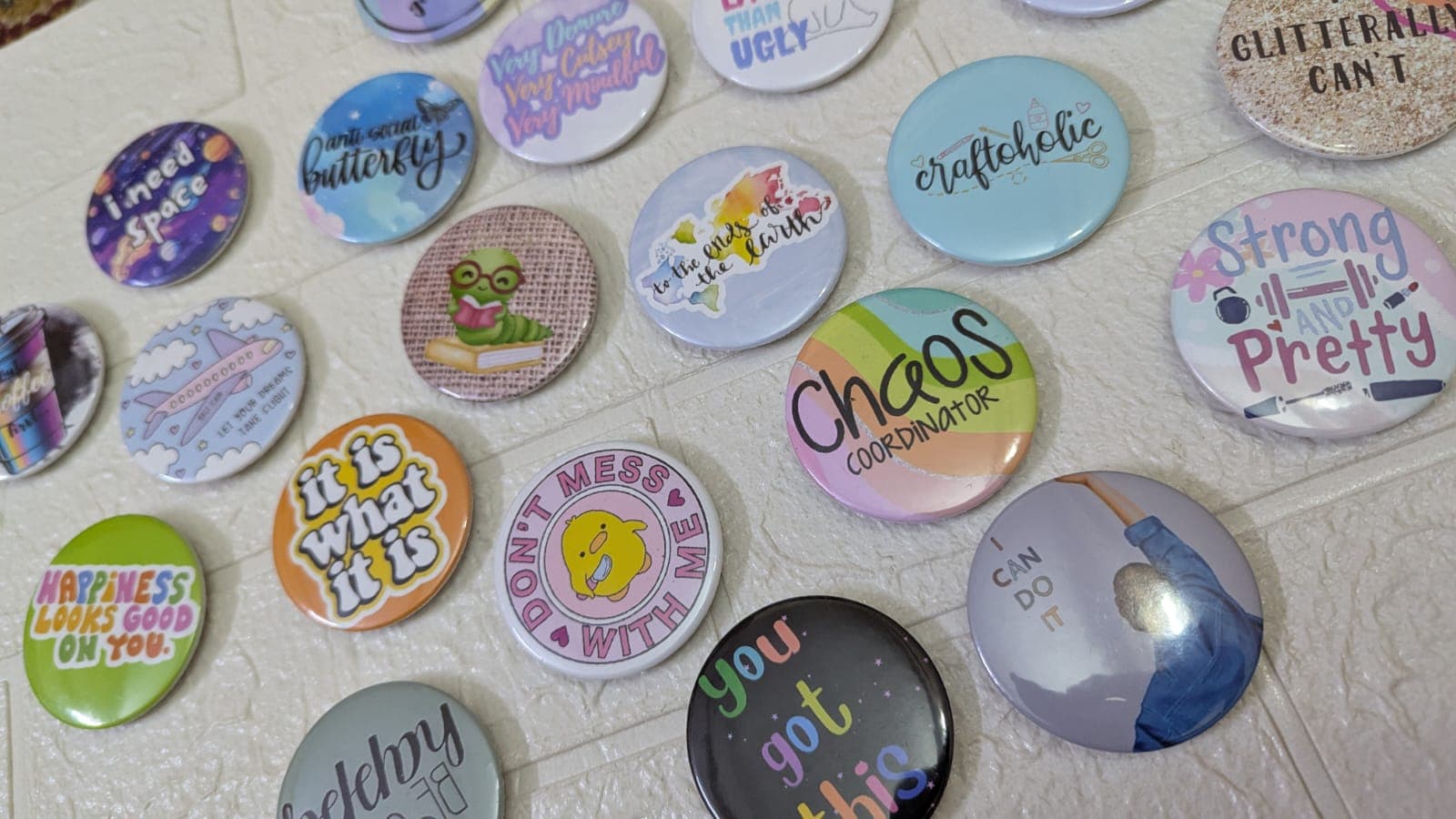Real Colour Crush custom badge photo in the UK. Real Colour Crush badge design for personalized gifting in the UK.