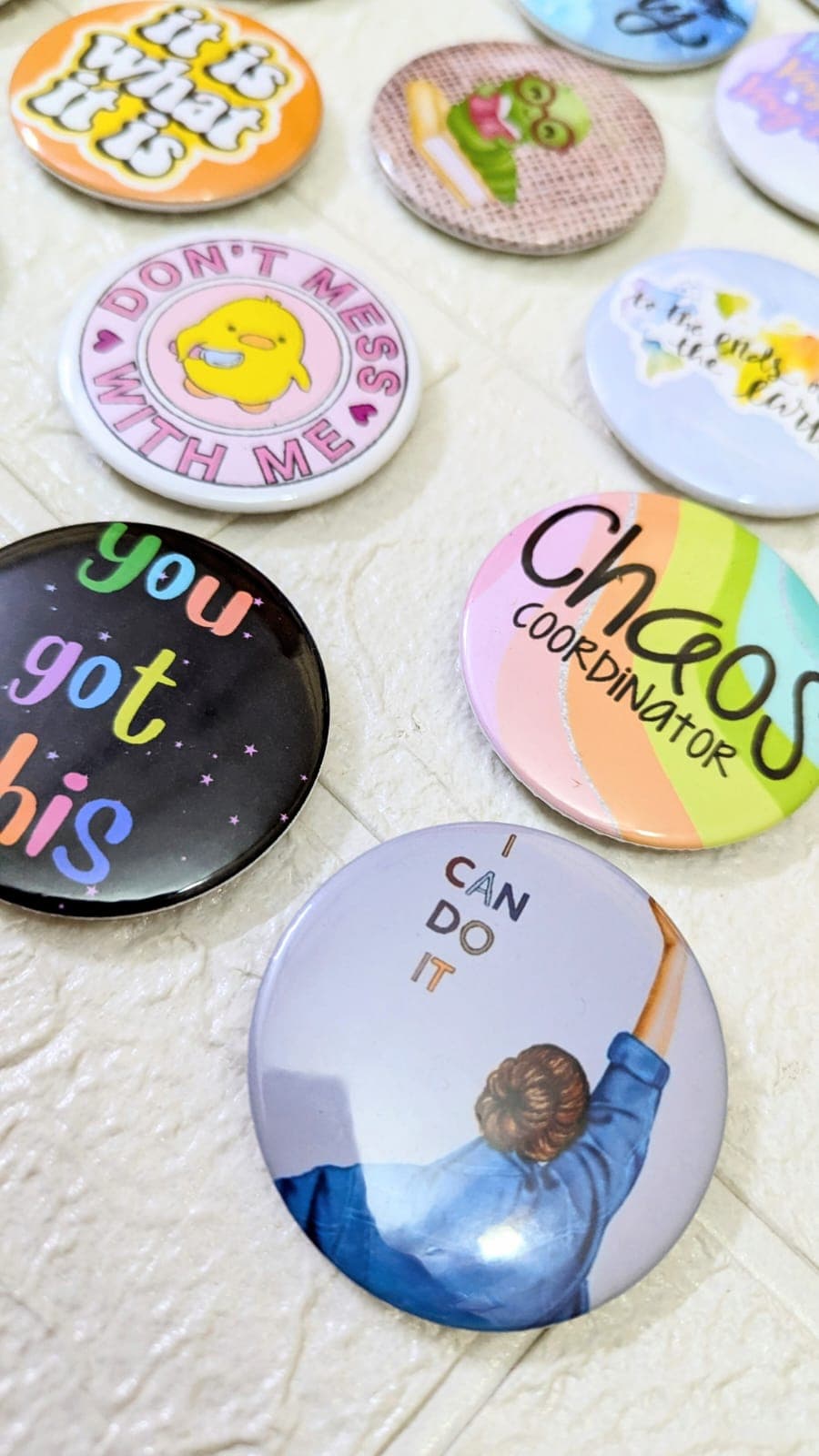 Real Colour Crush custom badge photo in the UK. Real Colour Crush badge design for personalized gifting in the UK.