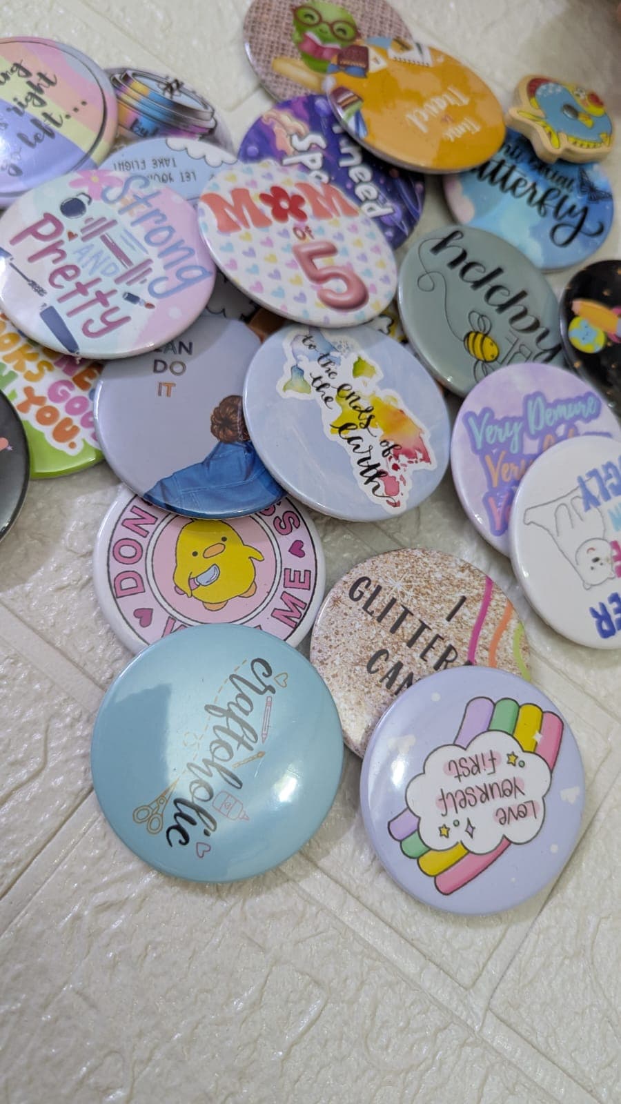 Real Colour Crush custom badge photo in the UK. Real Colour Crush badge design for personalized gifting in the UK.