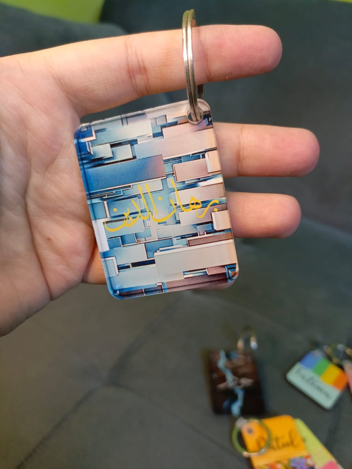 Real Colour Crush custom keychain photo in the UK. Real Colour Crush keychain design for bags, keys, and keepsakes in the UK.