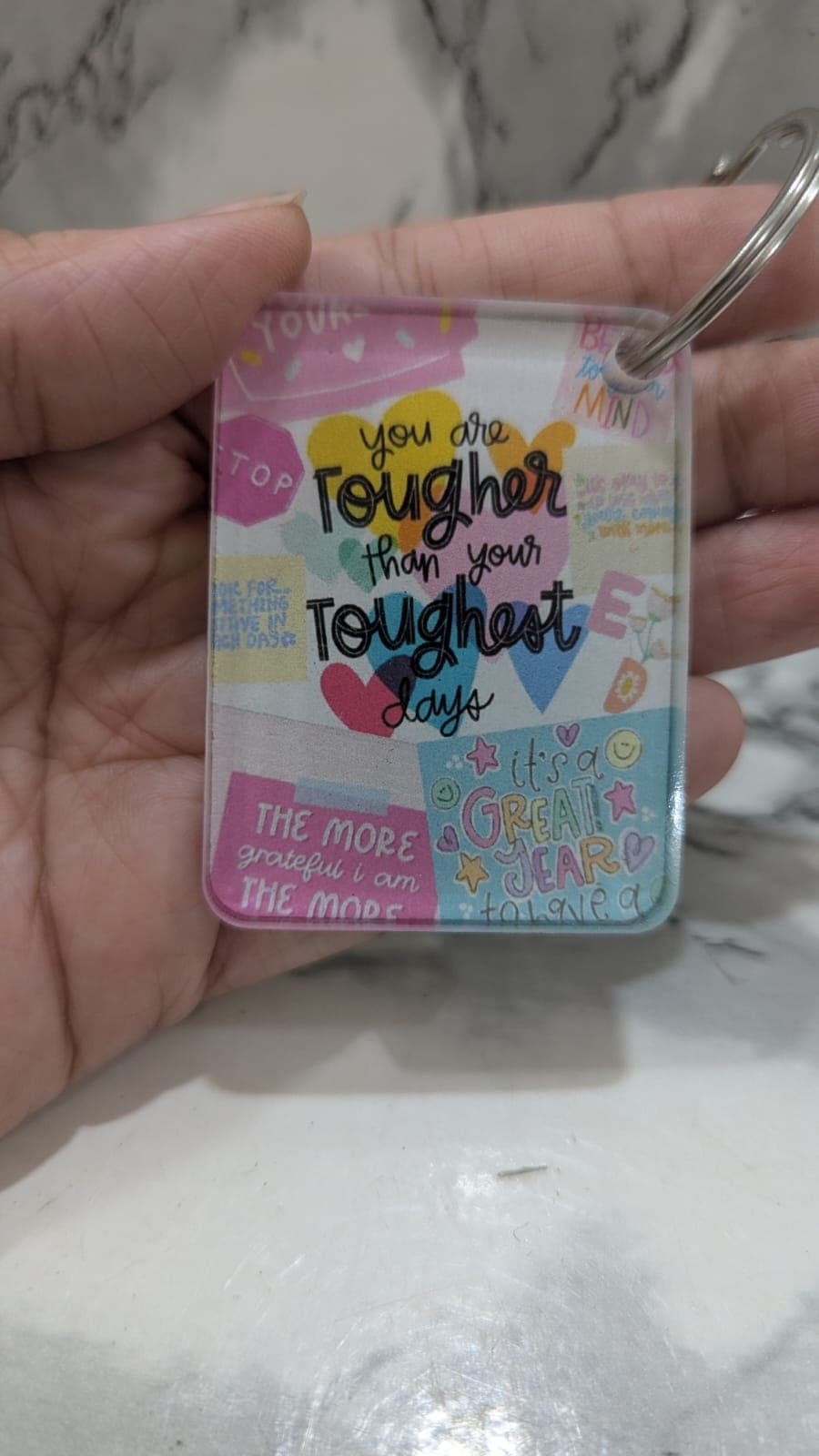 Real Colour Crush custom keychain photo in the UK. Real Colour Crush keychain design for bags, keys, and keepsakes in the UK.