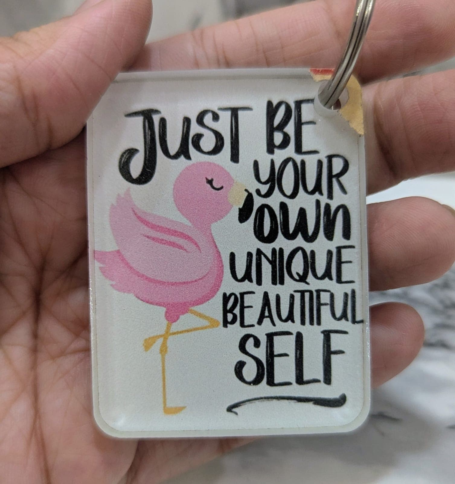 Real Colour Crush custom keychain photo in the UK. Real Colour Crush keychain design for bags, keys, and keepsakes in the UK.