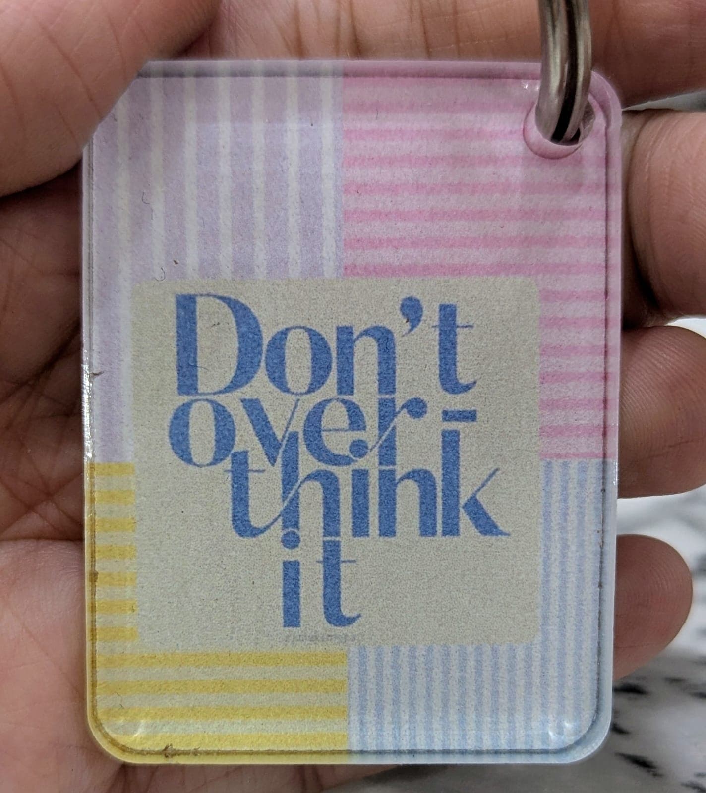 Real Colour Crush custom keychain photo in the UK. Real Colour Crush keychain design for bags, keys, and keepsakes in the UK.
