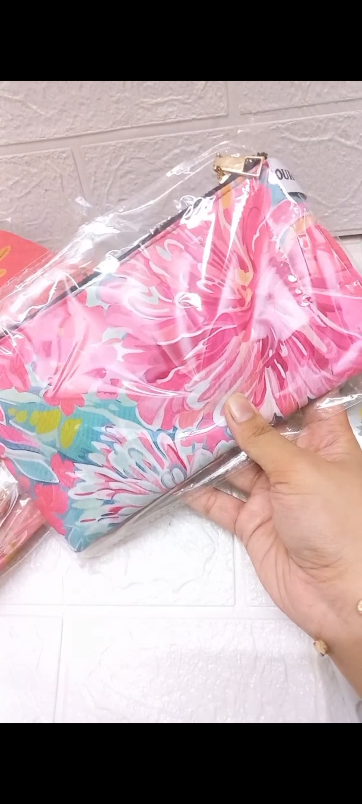 Real Colour Crush personalized pouch photo in the UK. Real Colour Crush pouch design for makeup, stationery, and daily essentials in the UK.
