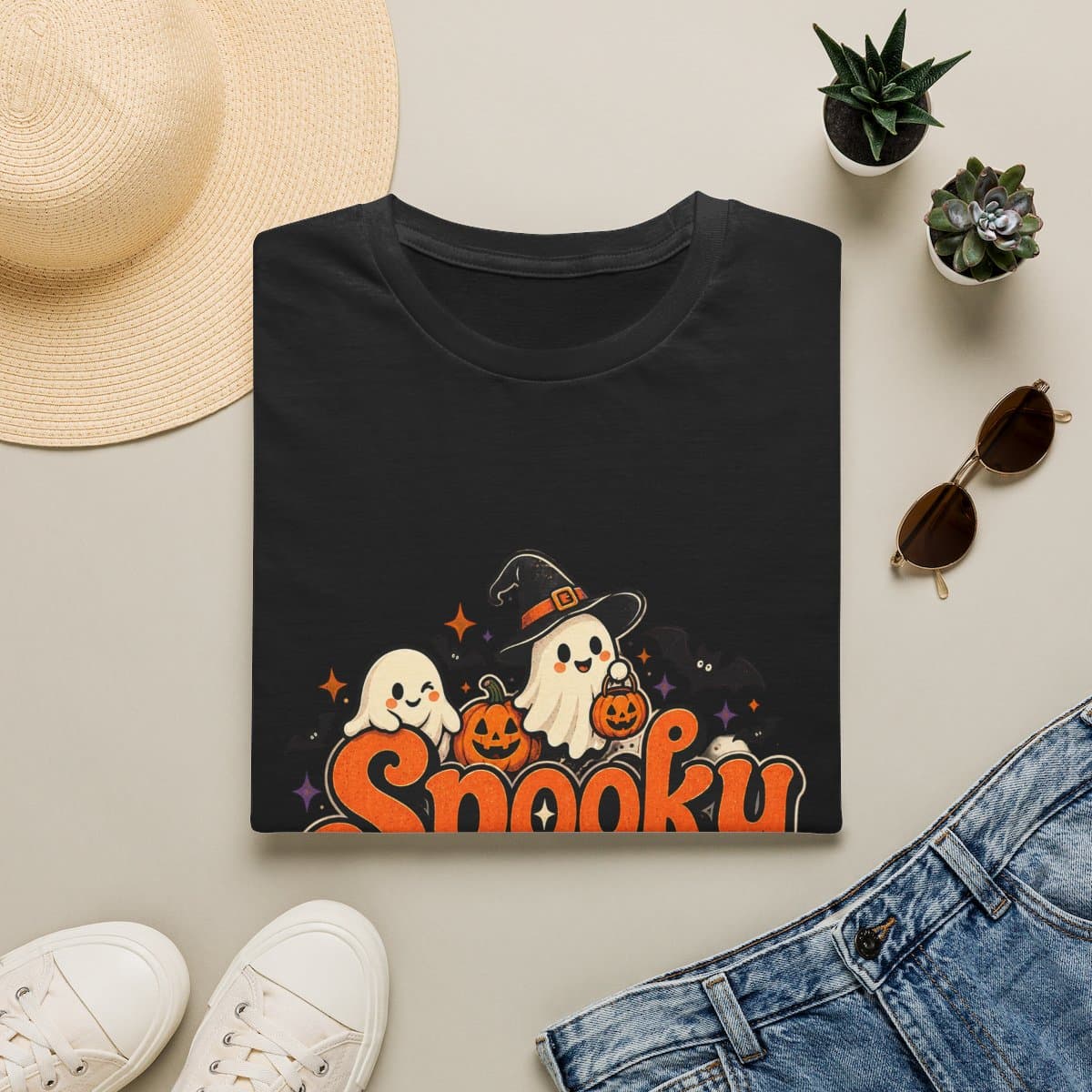 Spooky Little Things T-Shirt | Cute Kawaii Ghost Tee - photo 2 of 18