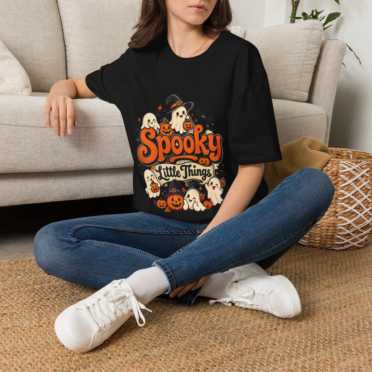 Spooky Little Things T-Shirt | Cute Kawaii Ghost Tee - photo 3 of 18
