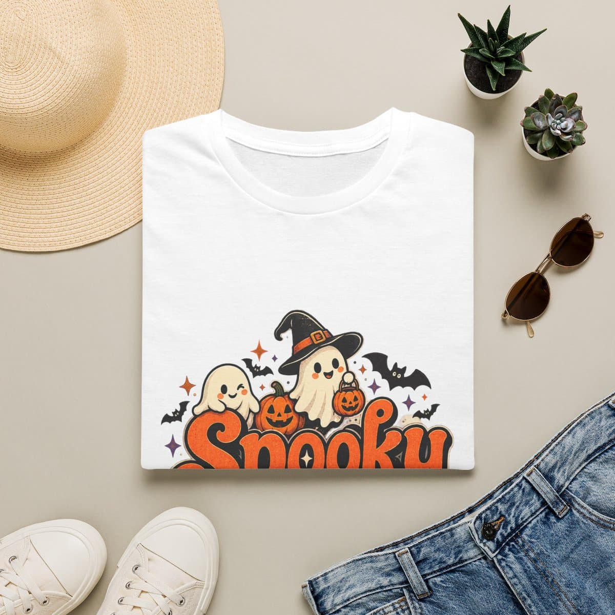 Spooky Little Things T-Shirt | Cute Kawaii Ghost Tee - photo 5 of 18