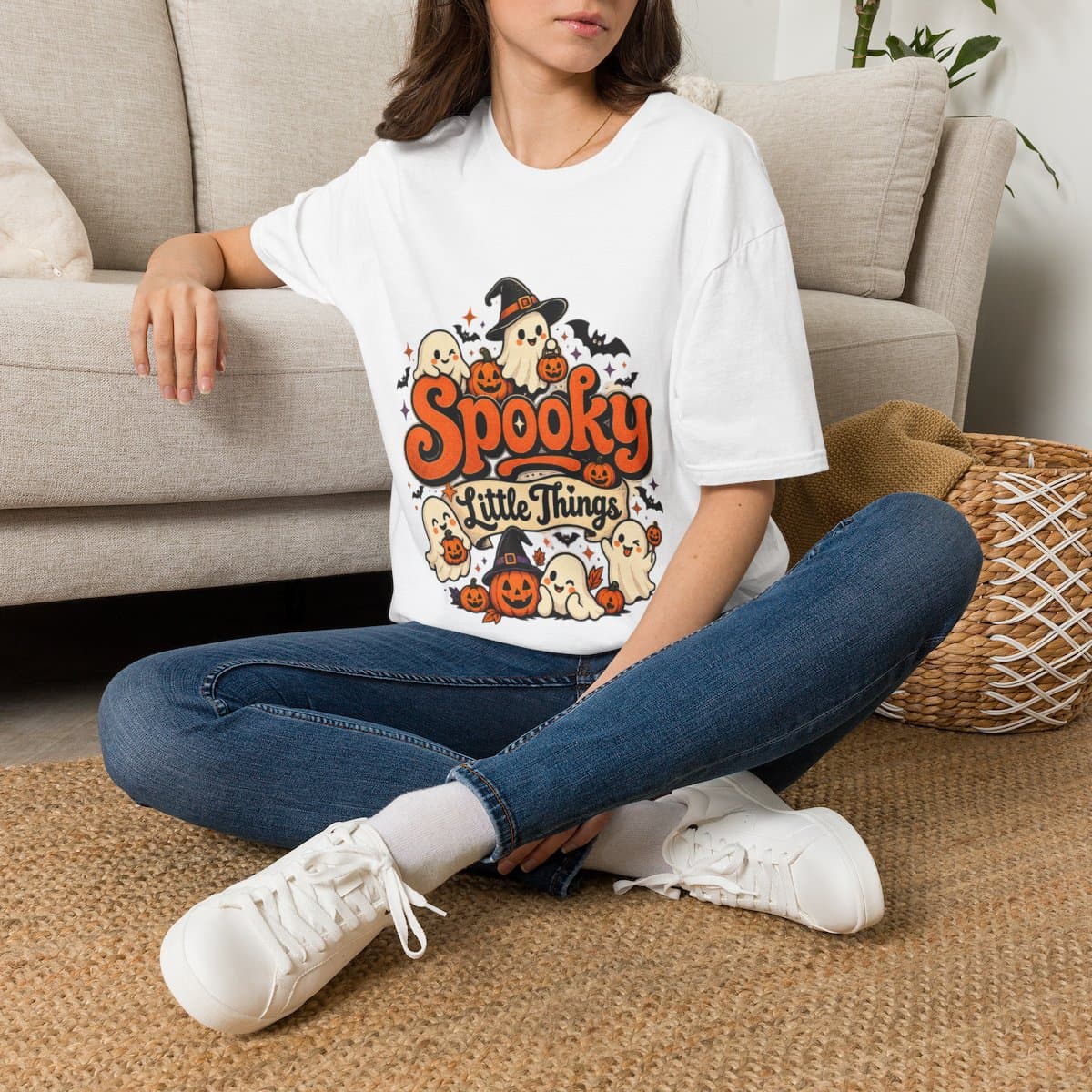 Spooky Little Things T-Shirt | Cute Kawaii Ghost Tee - photo 6 of 18