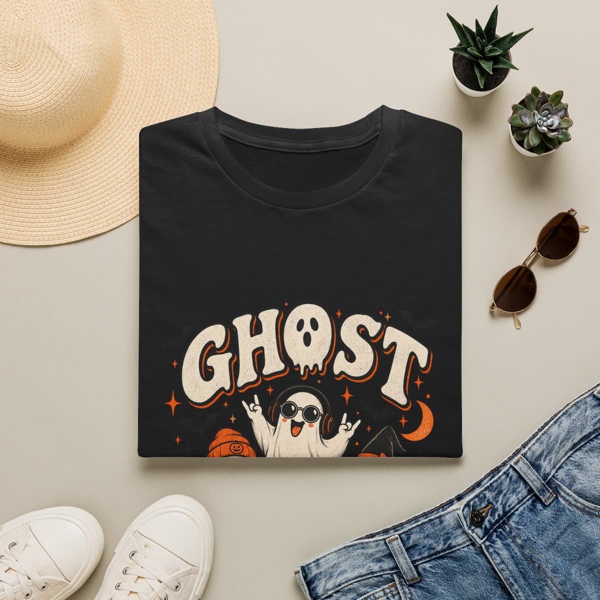 Ghost Social Club T-Shirt | Retro Halloween Tee - photo 2 of 18