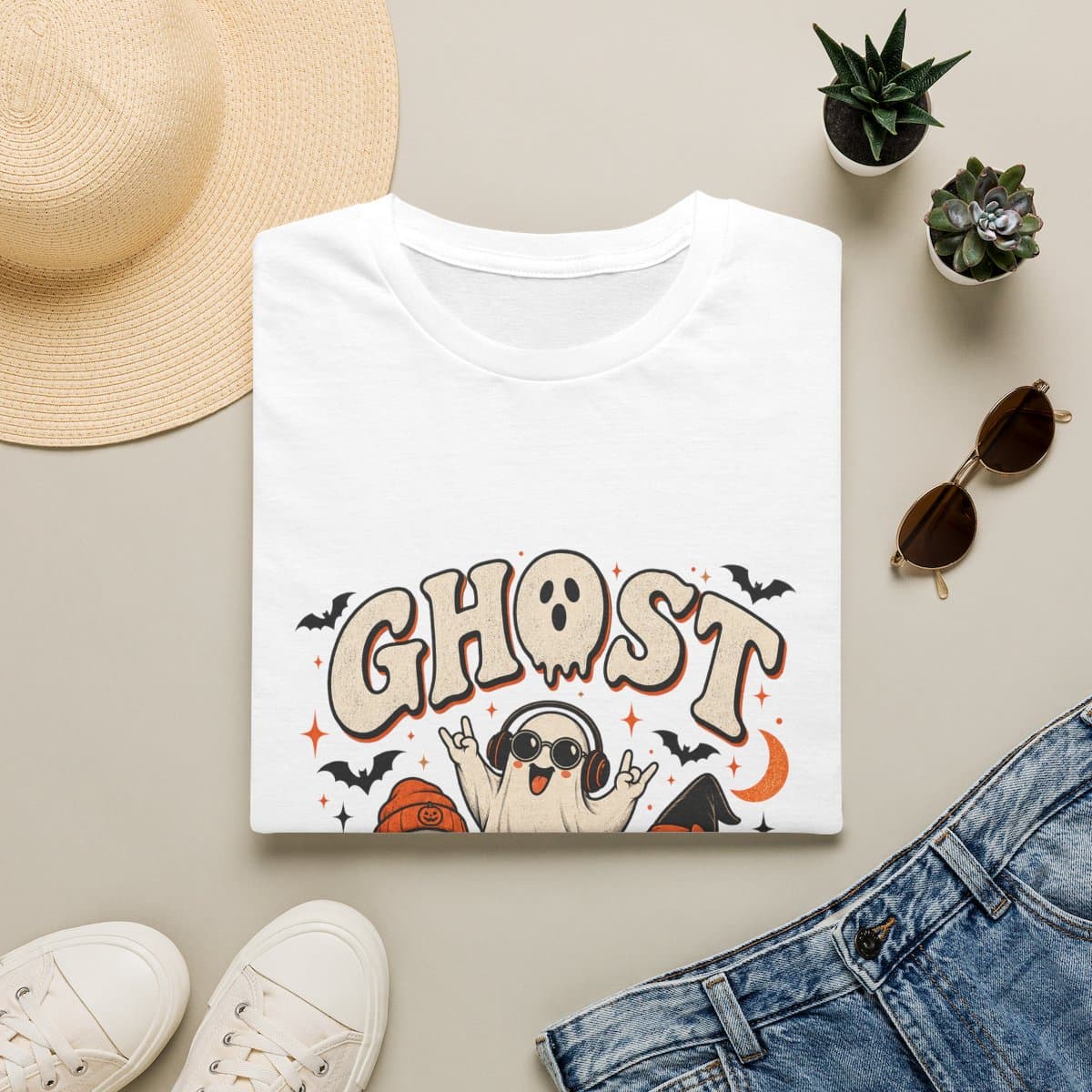 Ghost Social Club T-Shirt | Retro Halloween Tee - photo 5 of 18