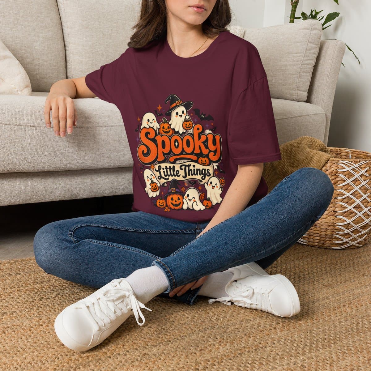 Spooky Little Things T-Shirt | Cute Kawaii Ghost Tee - photo 18 of 18