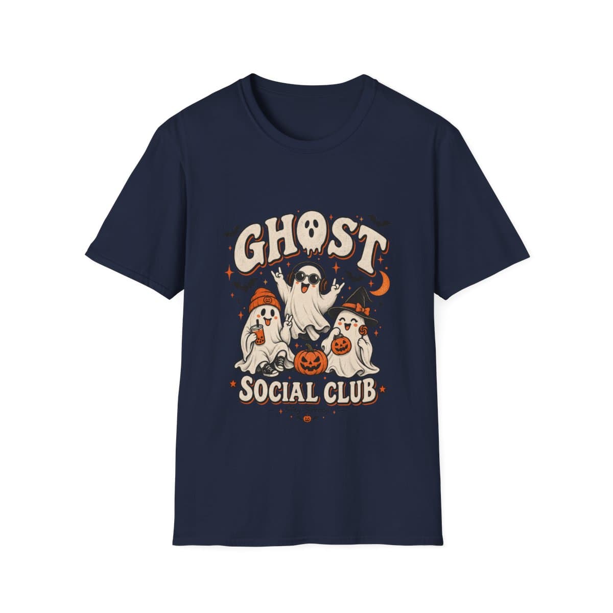 Ghost Social Club T-Shirt | Retro Halloween Tee - photo 7 of 18