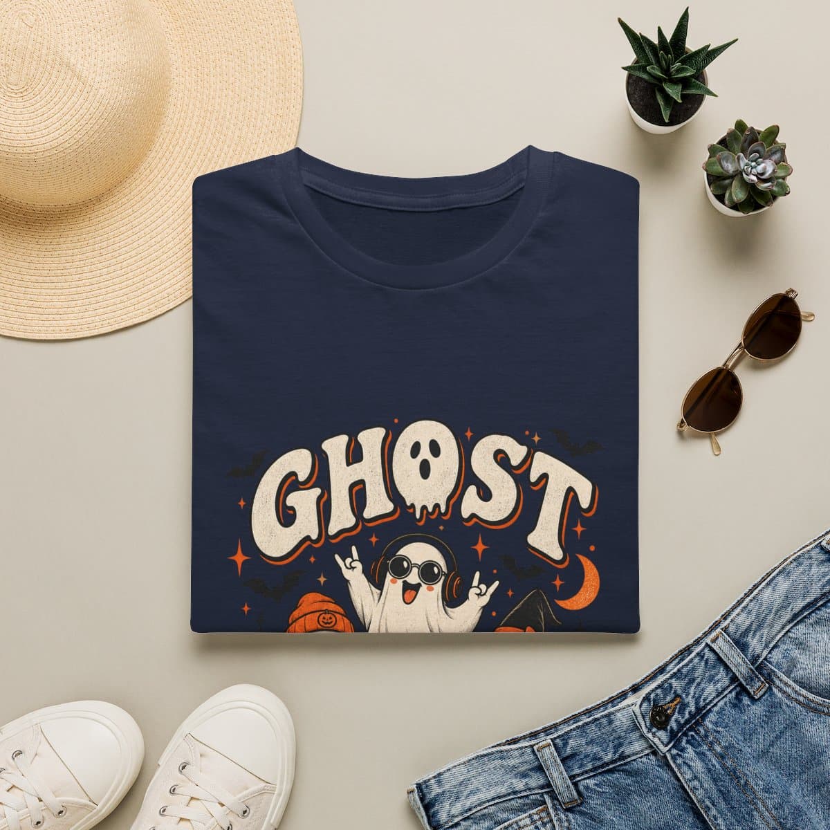 Ghost Social Club T-Shirt | Retro Halloween Tee - photo 8 of 18