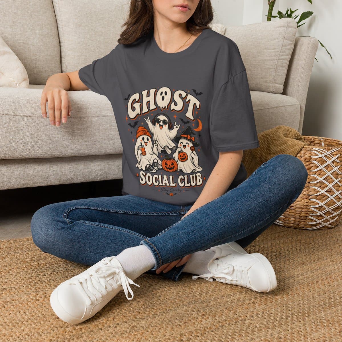 Ghost Social Club T-Shirt | Retro Halloween Tee - photo 12 of 18
