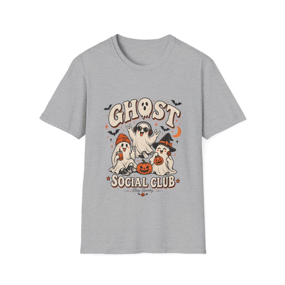 Ghost Social Club T-Shirt | Retro Halloween Tee - photo 13 of 18
