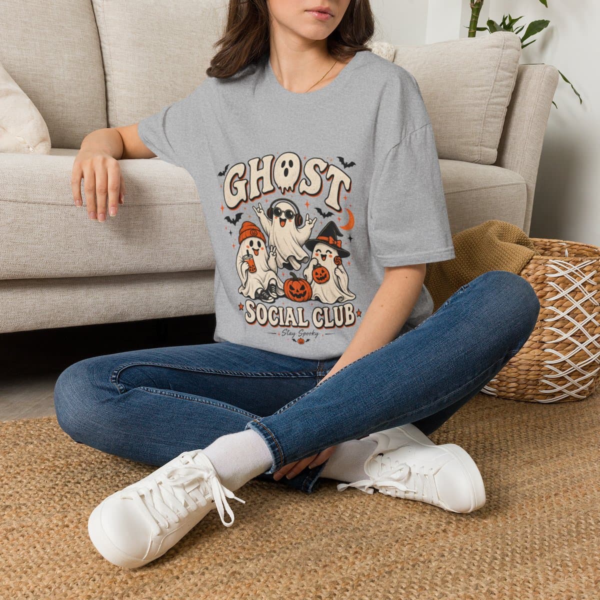 Ghost Social Club T-Shirt | Retro Halloween Tee - photo 15 of 18