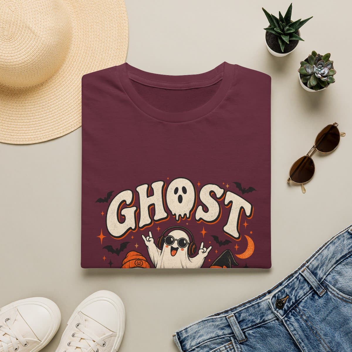 Ghost Social Club T-Shirt | Retro Halloween Tee - photo 17 of 18