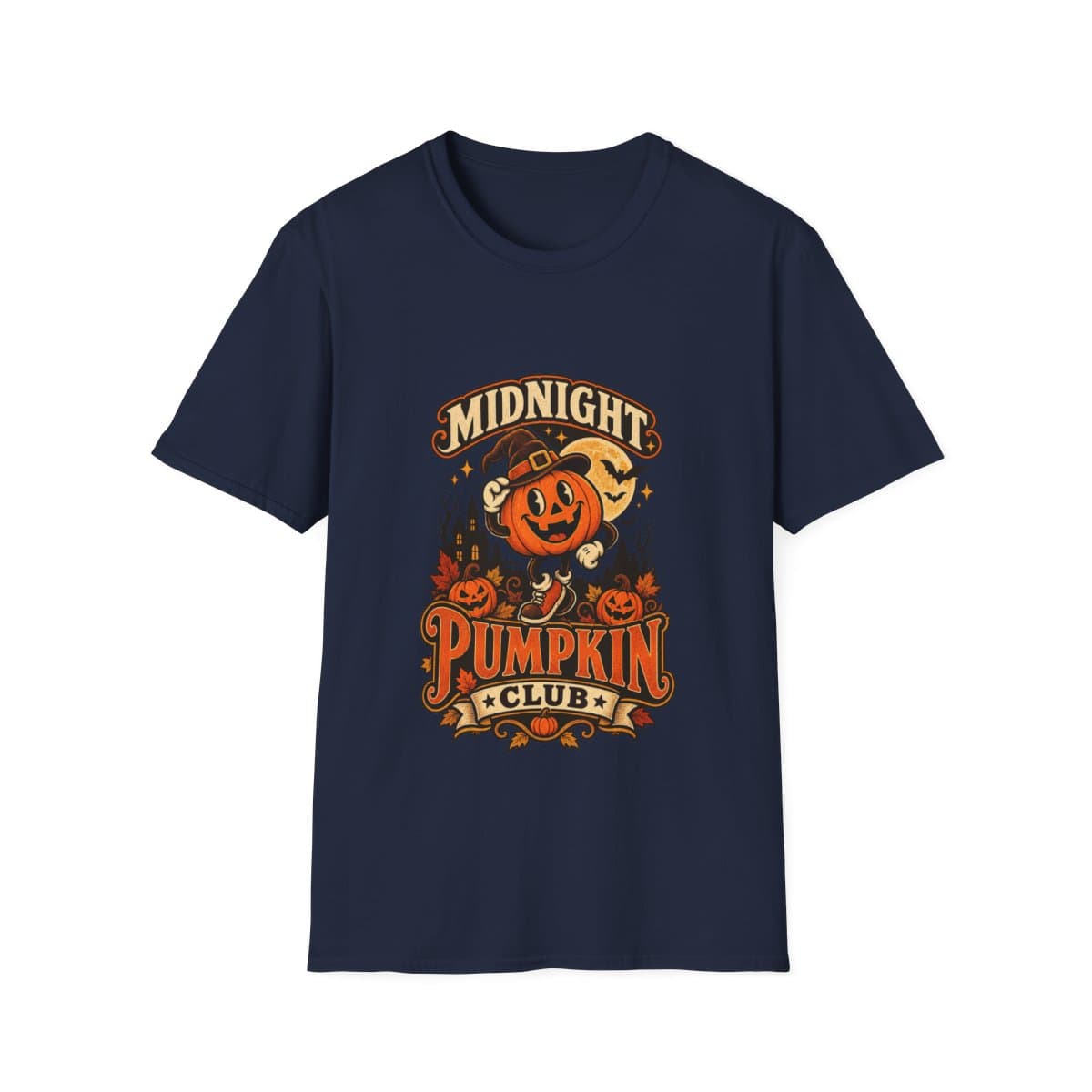 Midnight Pumpkin Club T-Shirt | Vintage Halloween Tee - photo 7 of 18