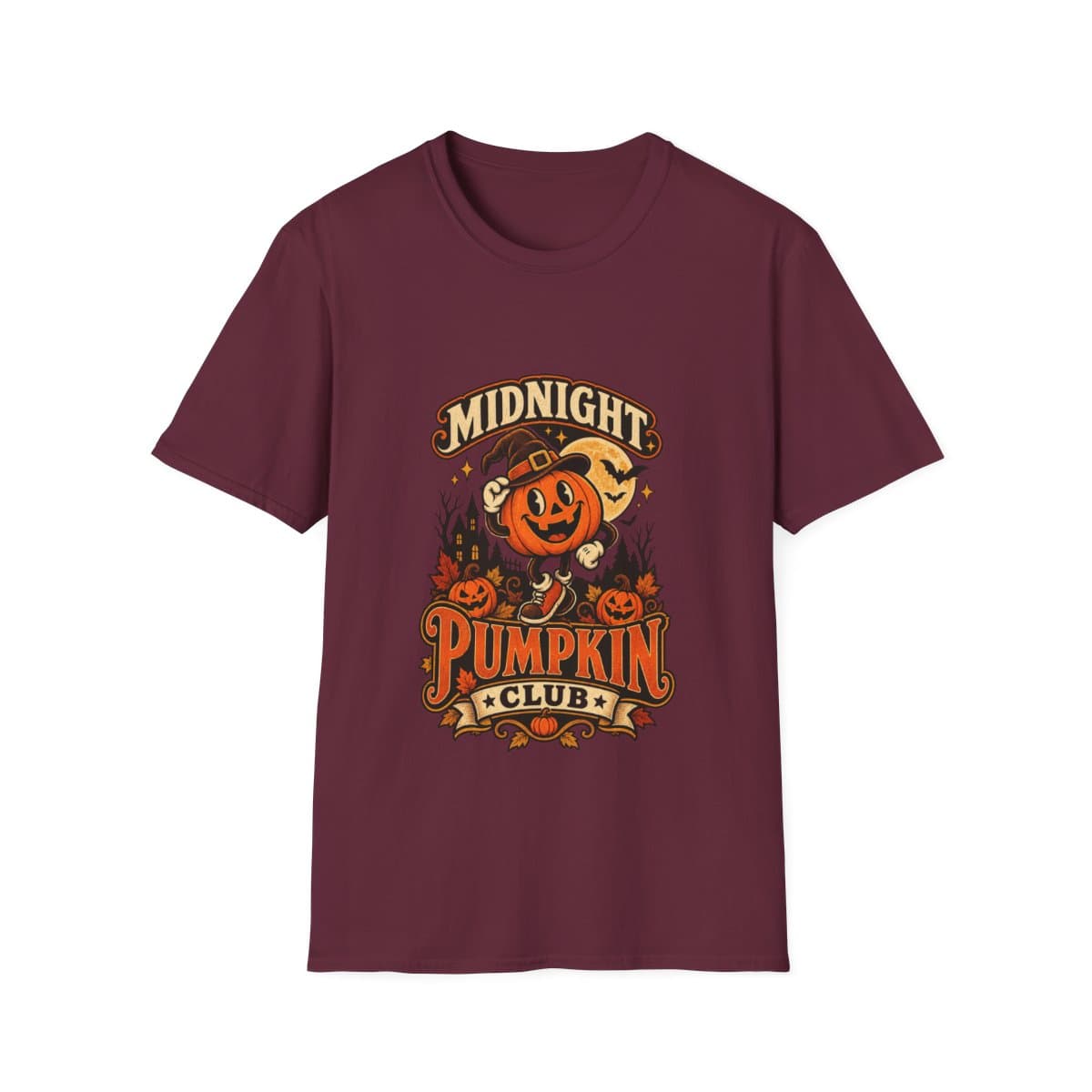 Midnight Pumpkin Club T-Shirt | Vintage Halloween Tee - photo 16 of 18
