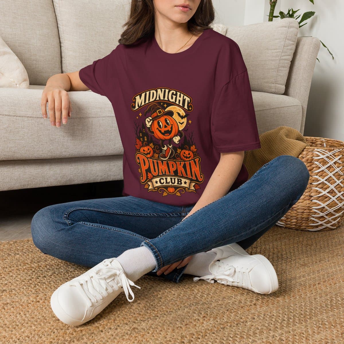 Midnight Pumpkin Club T-Shirt | Vintage Halloween Tee - photo 18 of 18