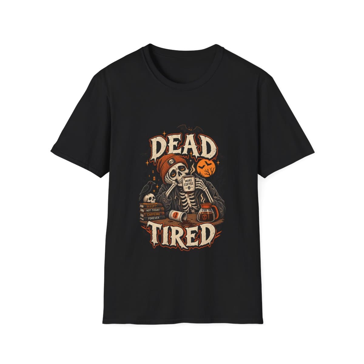 Dead Tired Skeleton Coffee T-Shirt - photo 1 of 18