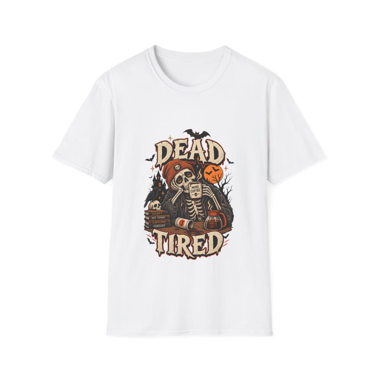 Dead Tired Skeleton Coffee T-Shirt - photo 4 of 18